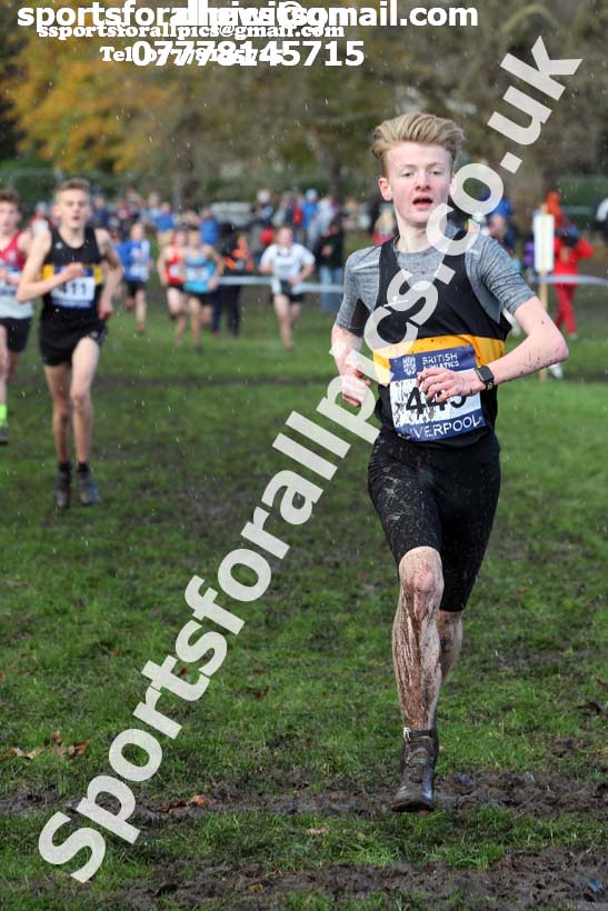 Boys under-15s 2017 British Athletics Liverpool Cross Challenge, Sefton Park, Liverpool. Photo:  David T. Hewitson/Sports for All Pics
